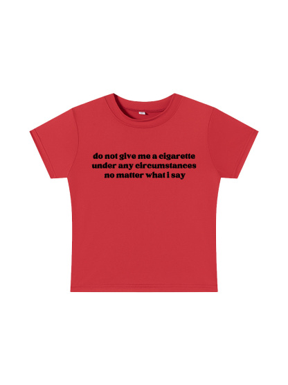 A Firm Refusal Y2K Baby Tee