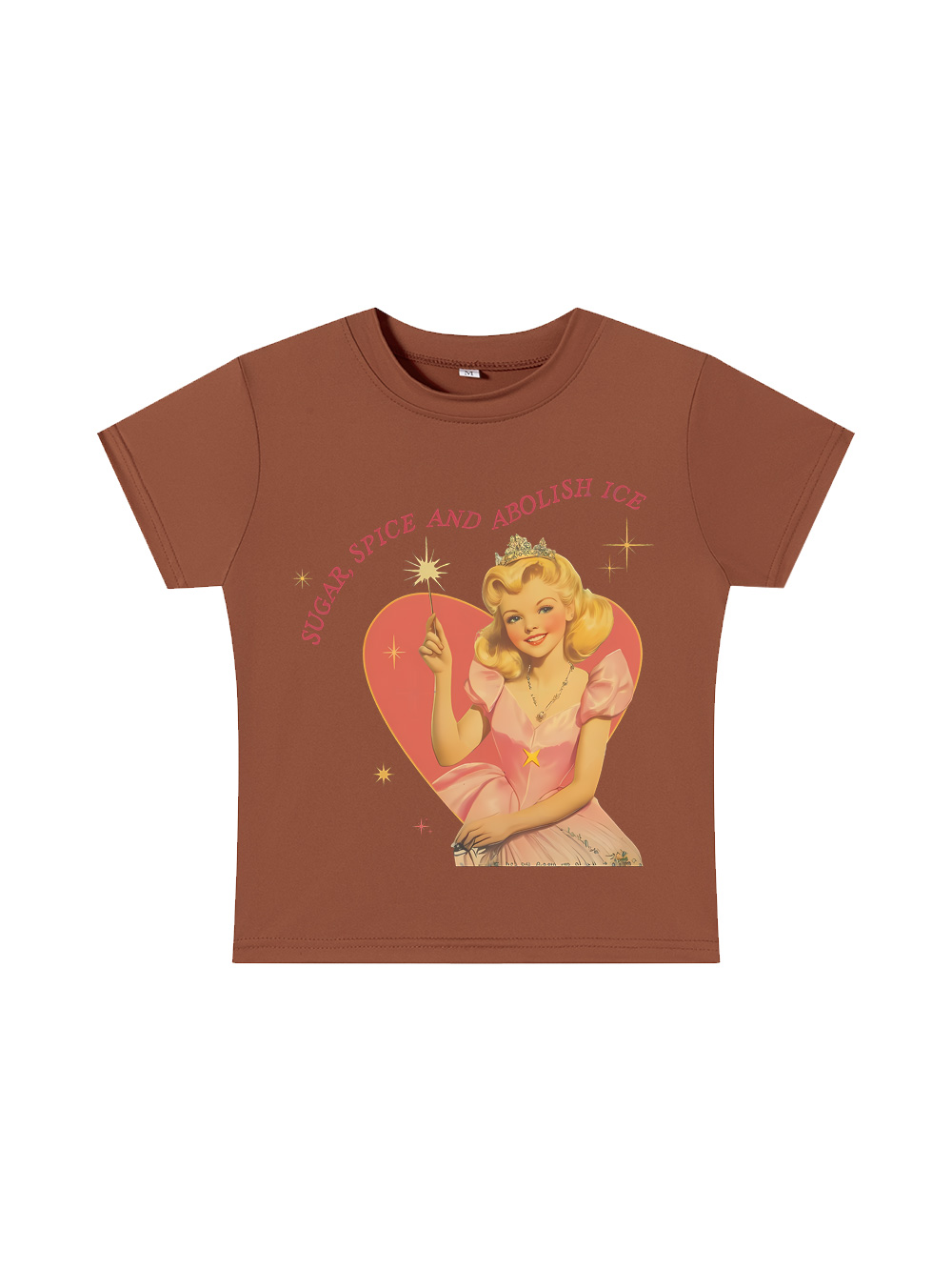 Suger, Spice And Abolish Ice Y2K Baby Tee