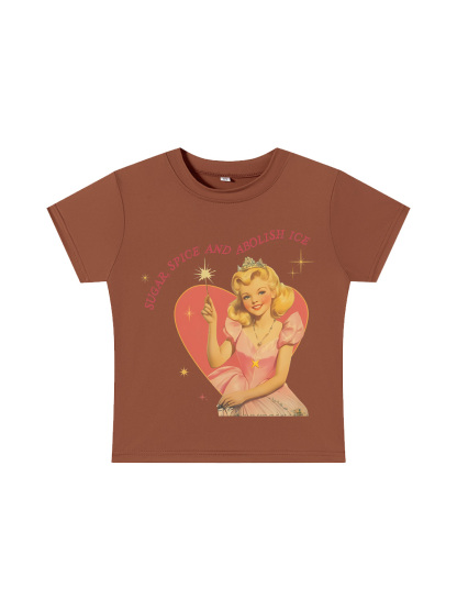 Suger, Spice And Abolish Ice Y2K Baby Tee