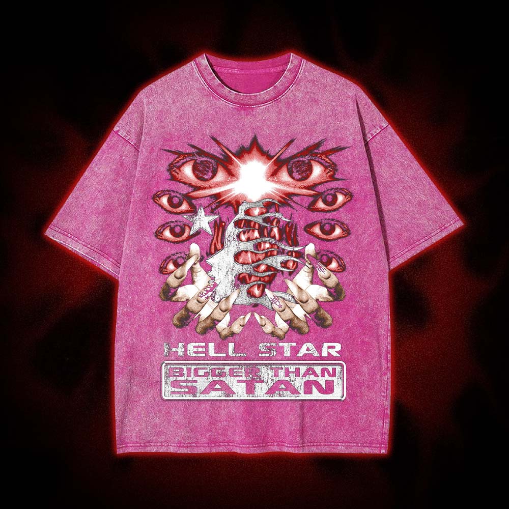 Hellstar: Bigger Than Satan Washed Tshirt