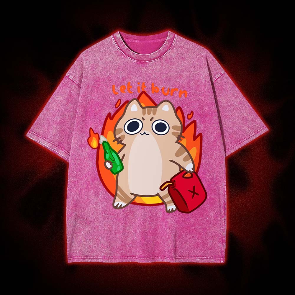 Let It Burn Washed Tshirt