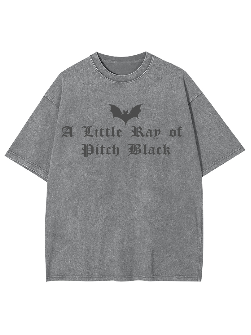 A Little Ray of Pitch Black Washed Tshirt