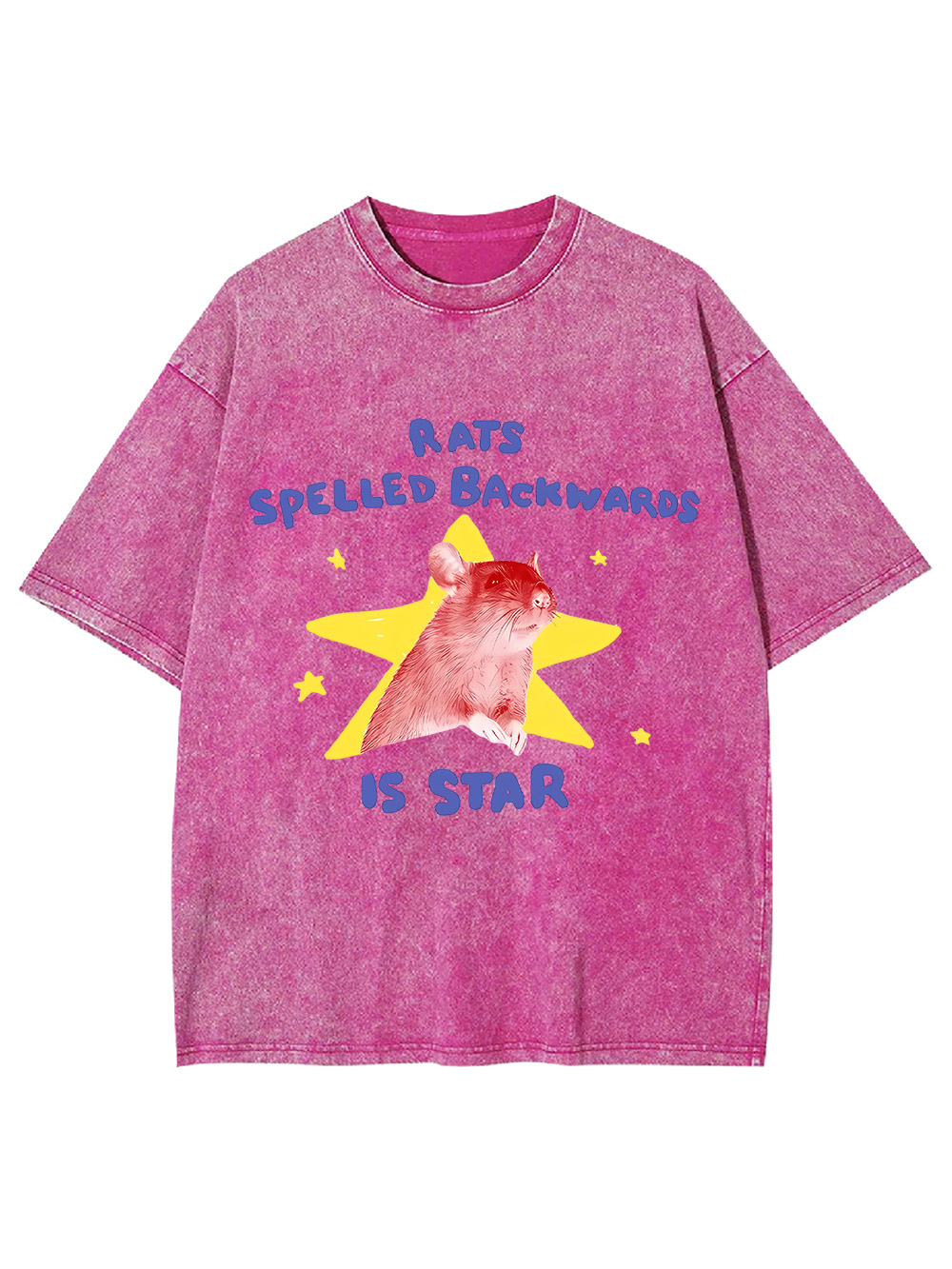 Rats Spelled Backwards Is Star Washed Tshirt
