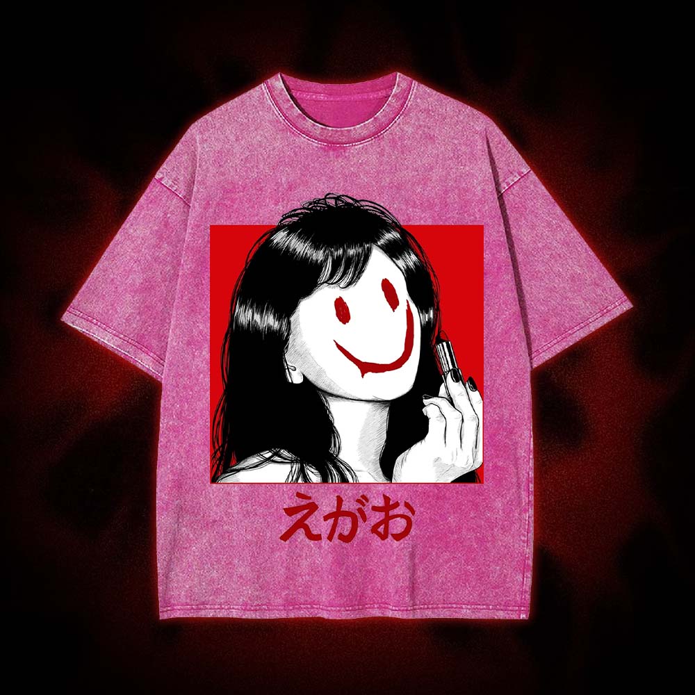 Cracked Smile Washed Tshirt