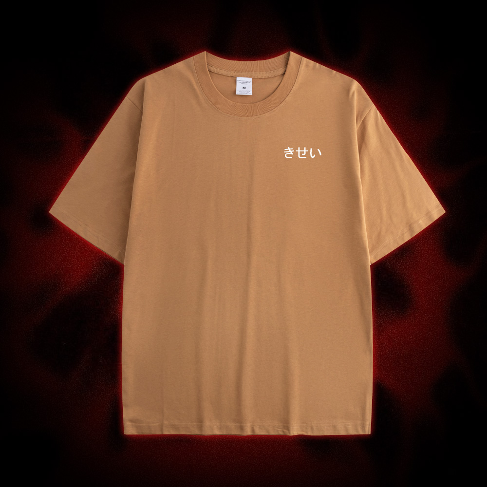 Flesh Blossom Double Sided Print Washed Tshirt