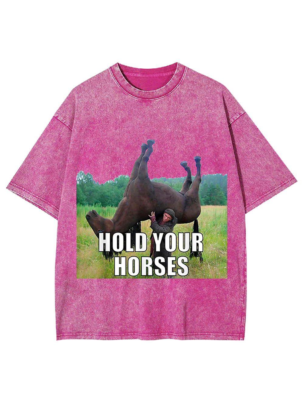 Hold Your Horses Washed Tshirt