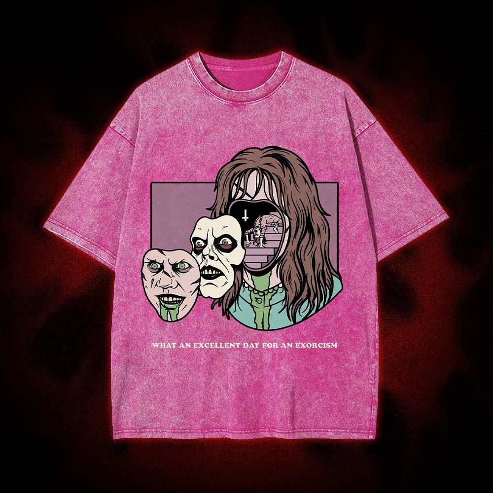 What an Excellent Day for an Exorcism Washed Tshirt