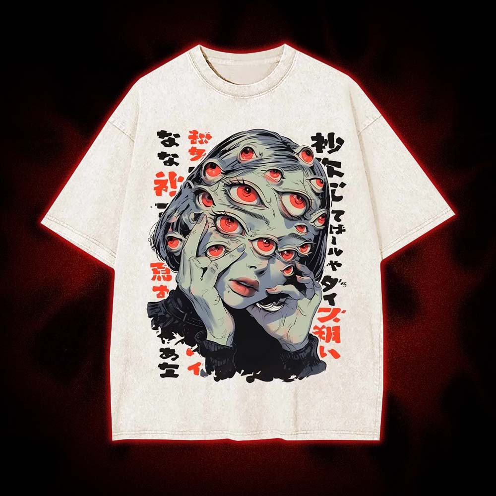 Thousand Eyes Gaze Washed Tshirt