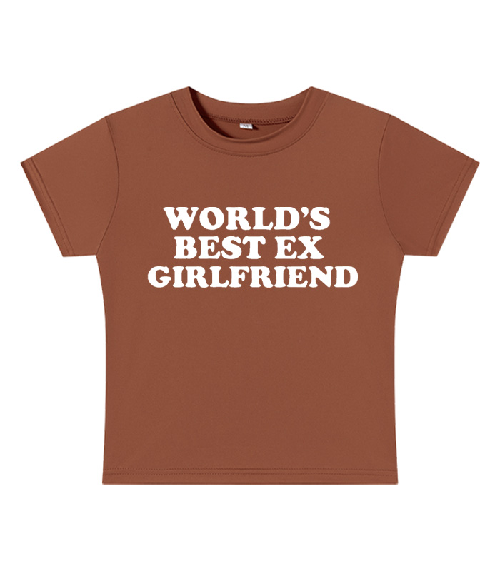 World's Best Ex Girlfriend Y2K Baby Tee
