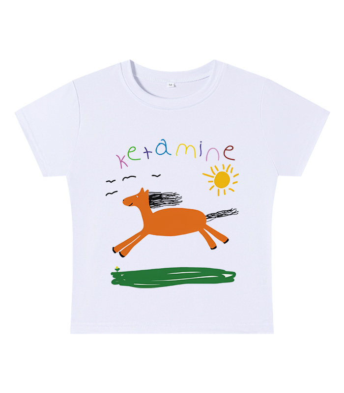 Ketamine Y2K Baby Tee