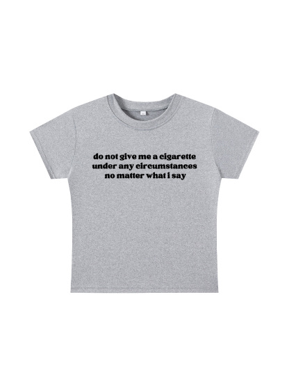  A Firm Refusal Y2K Baby Tee