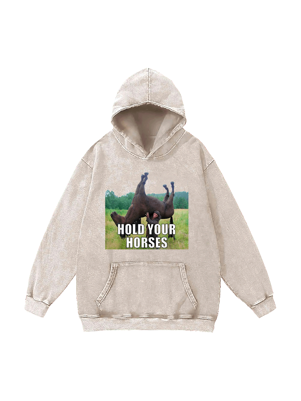 Hold Your Horses Washed Hoodie