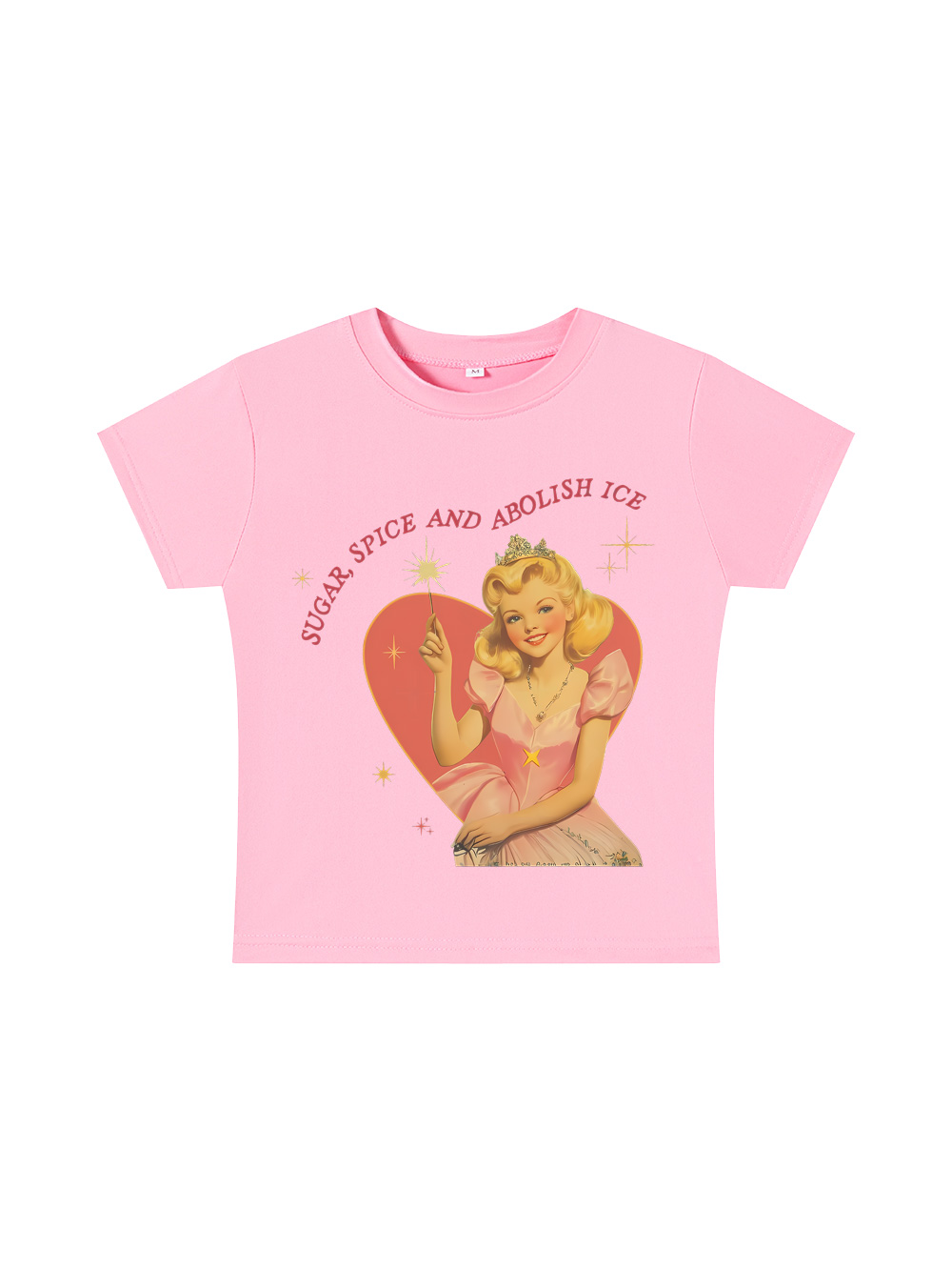 Suger, Spice And Abolish Ice Y2K Baby Tee