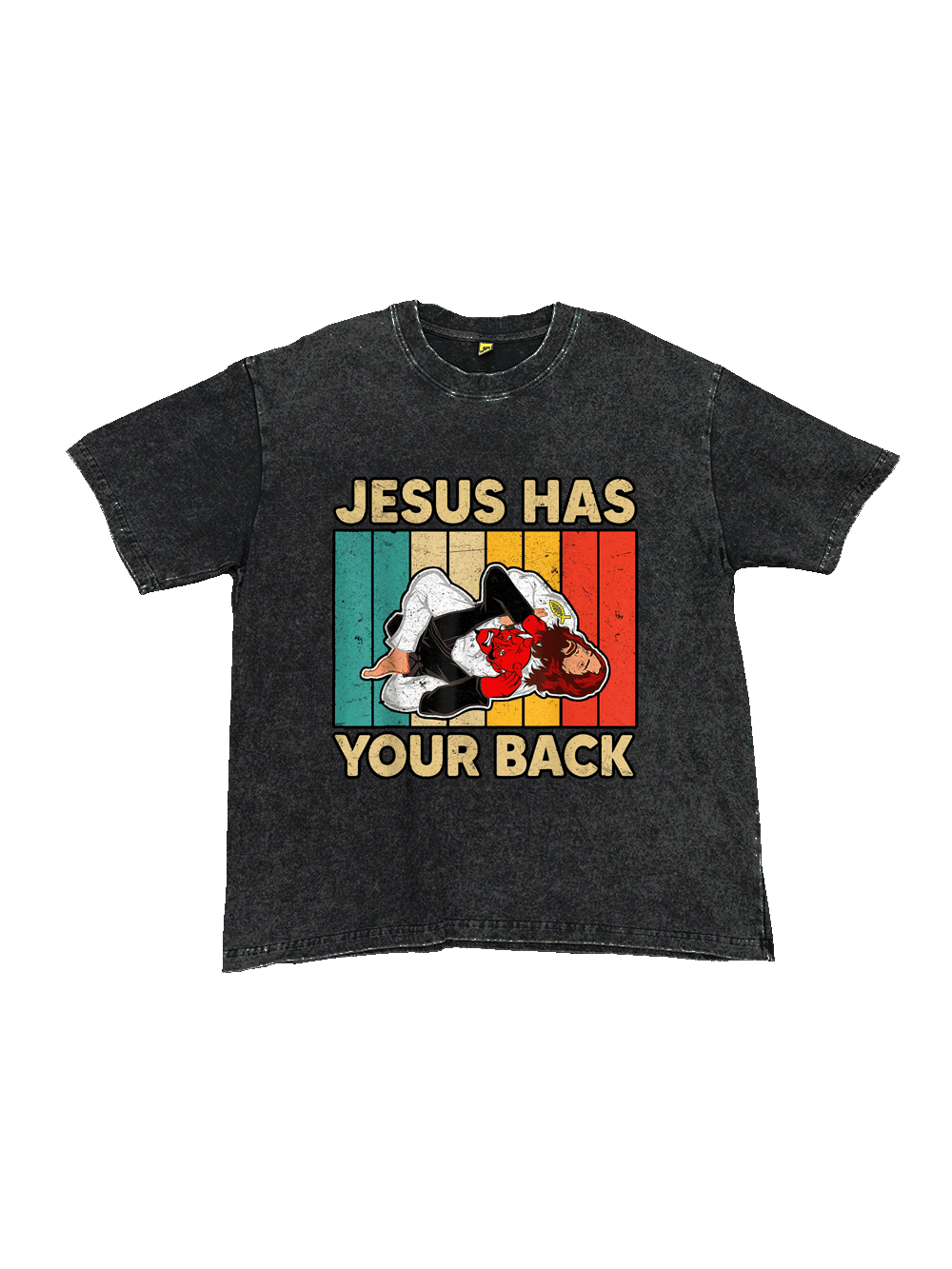 Jesus Has Your Back Washed Tshirt