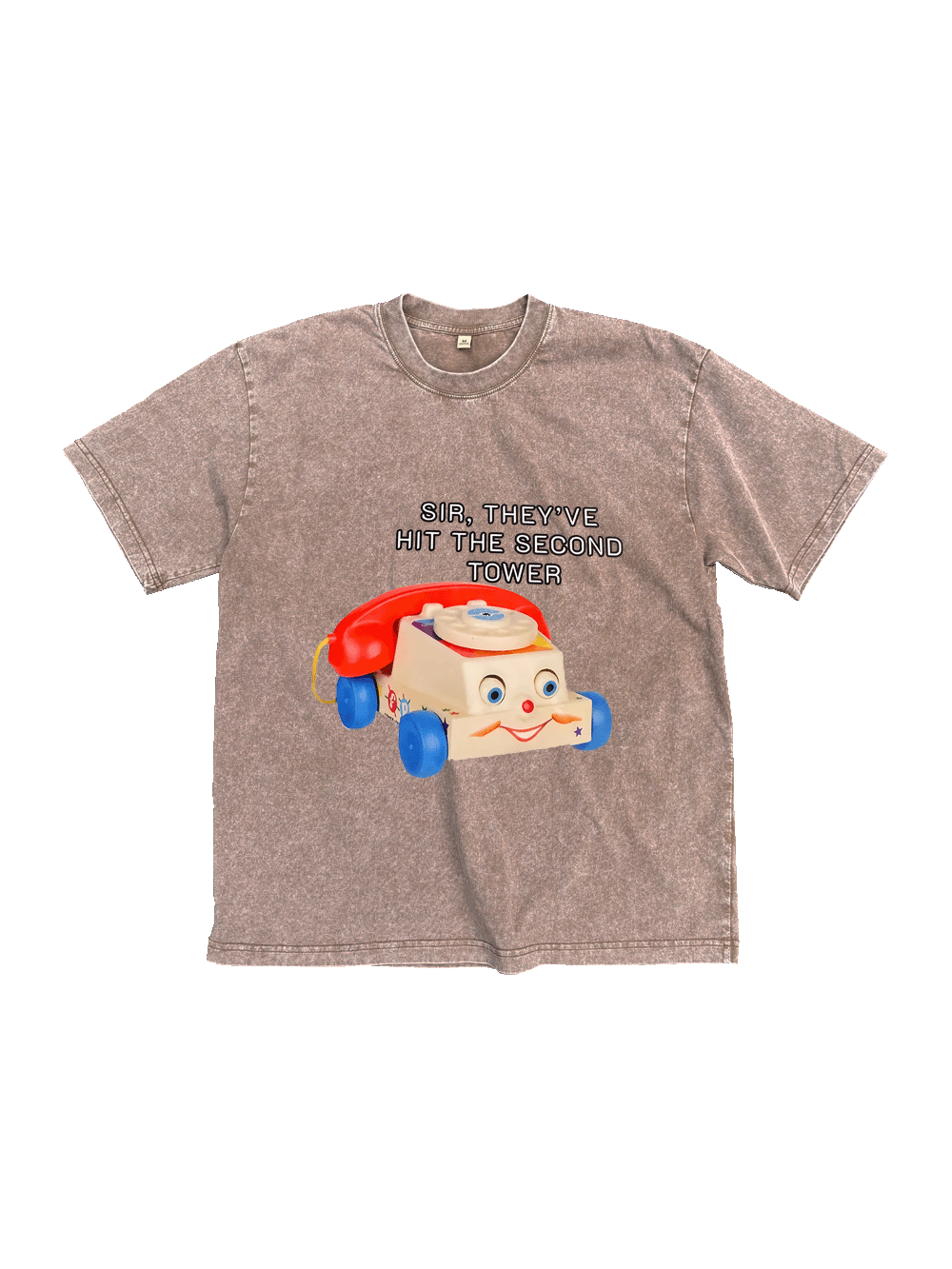 Sir, They've Hit The Second Tower Washed Tshirt