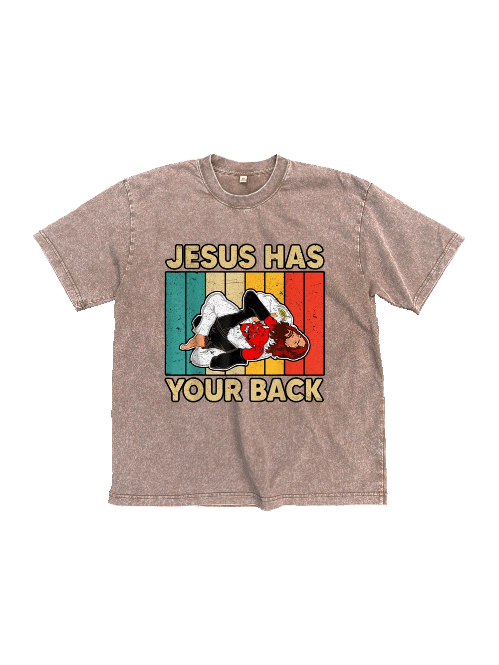 Jesus Has Your Back Washed Tshirt