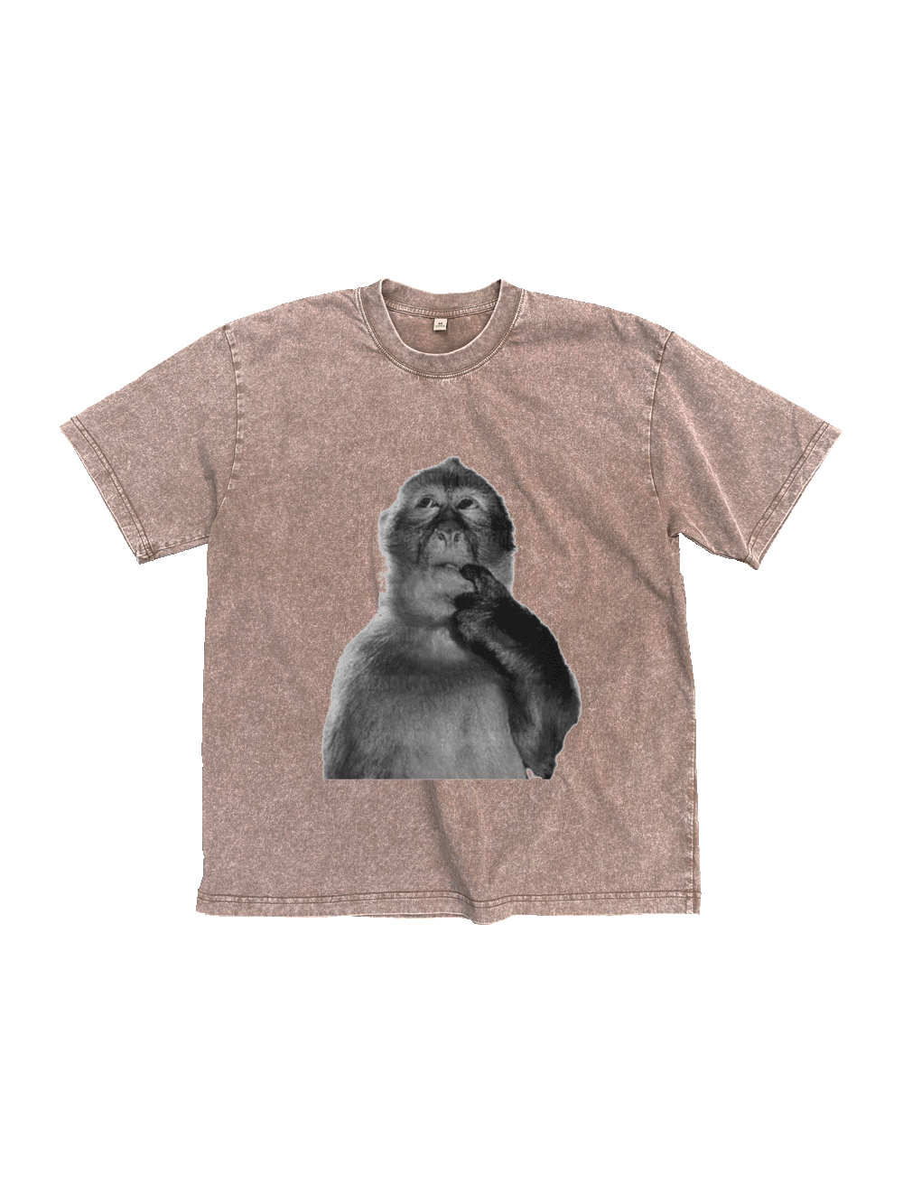 Funny Monkey Washed Tshirt