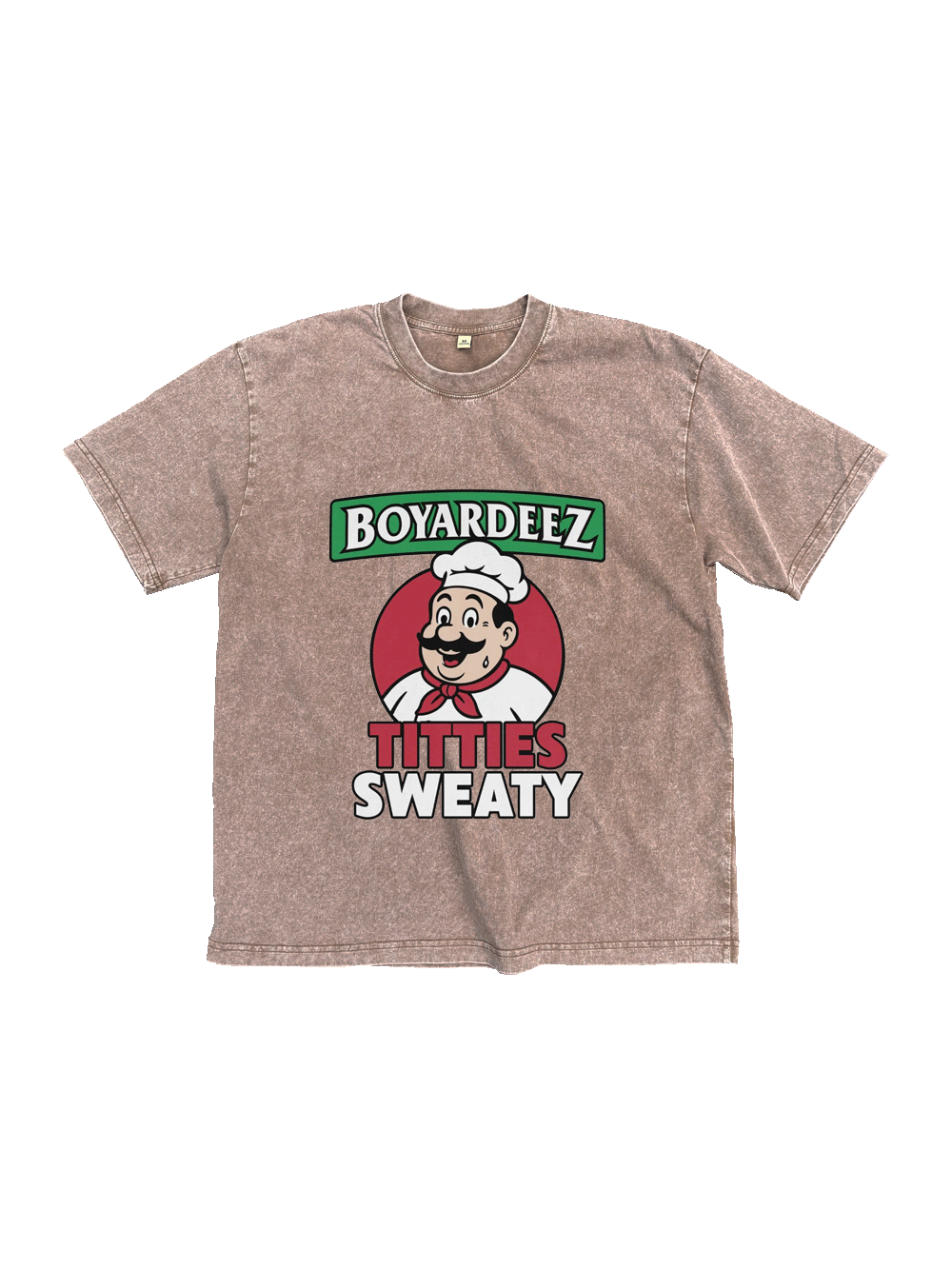 Boyardeez Titties Sweaty Washed Tshirt