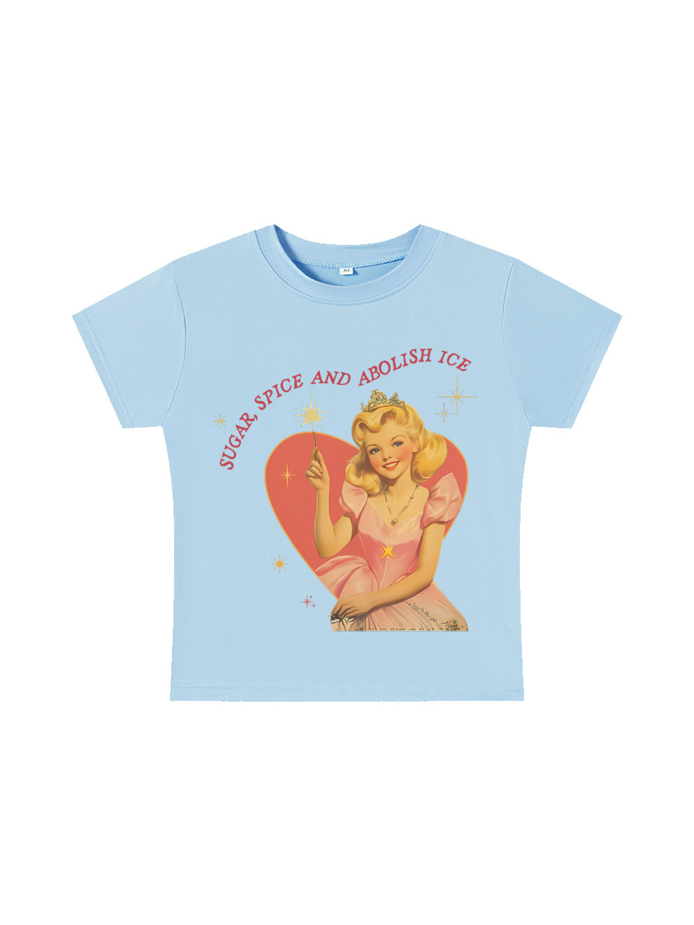 Suger, Spice And Abolish Ice Y2K Baby Tee