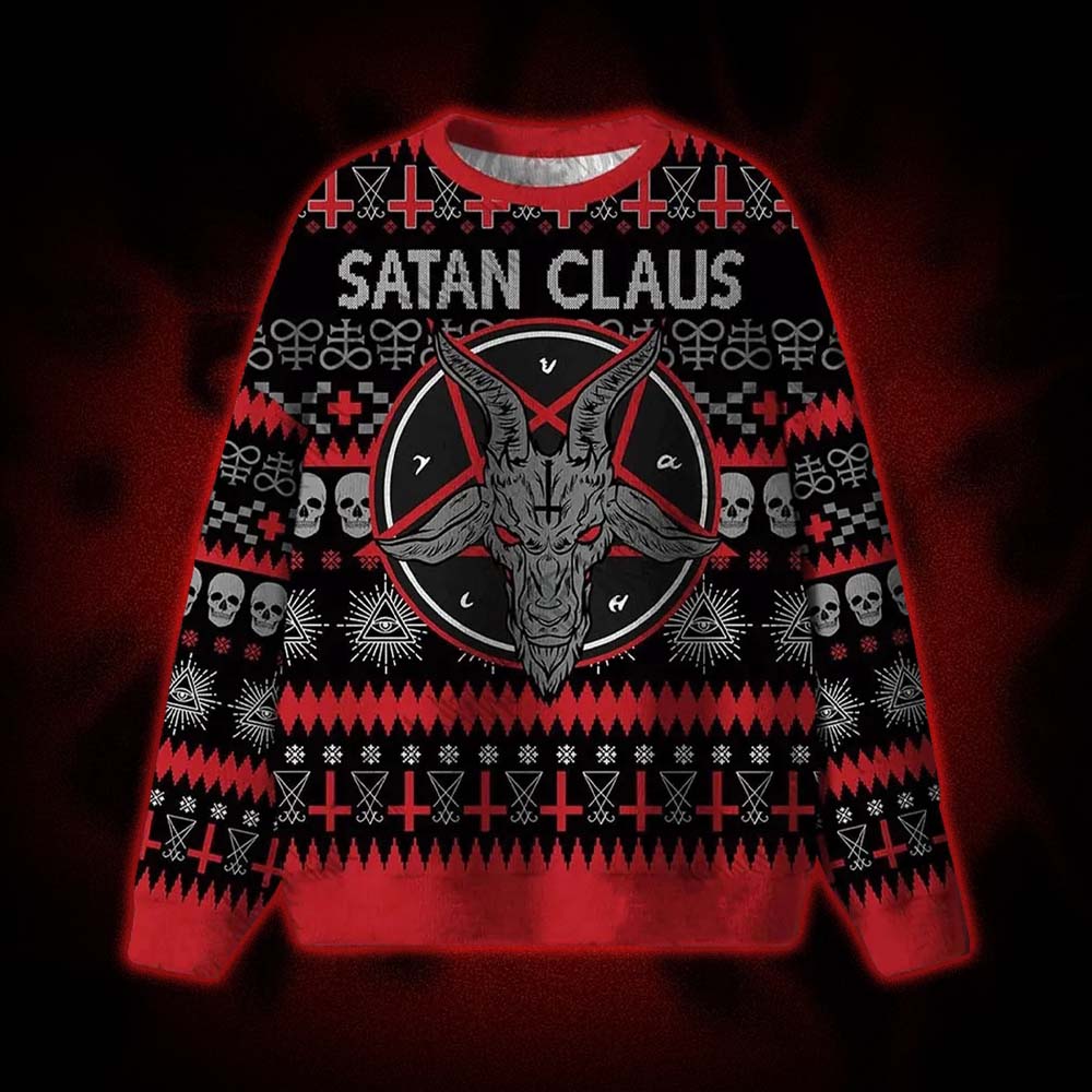 Satan Claus Ugly Sweatshirts