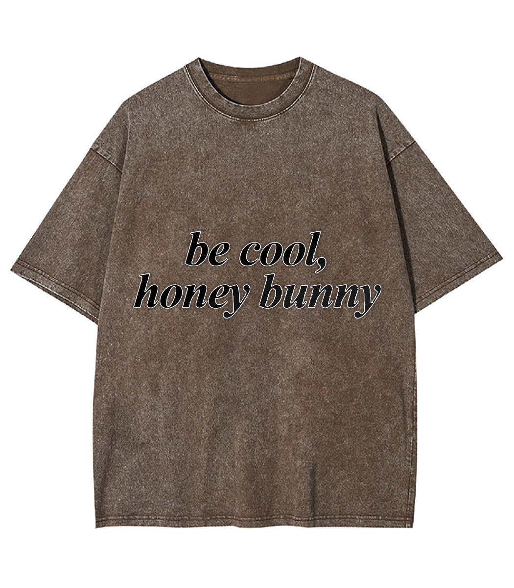Be Cool, Honey Bunny Y2K Washed Tee