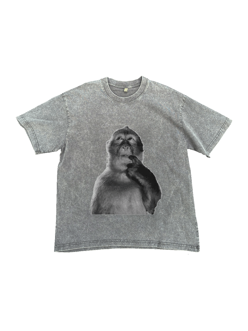 Funny Monkey Washed Tshirt