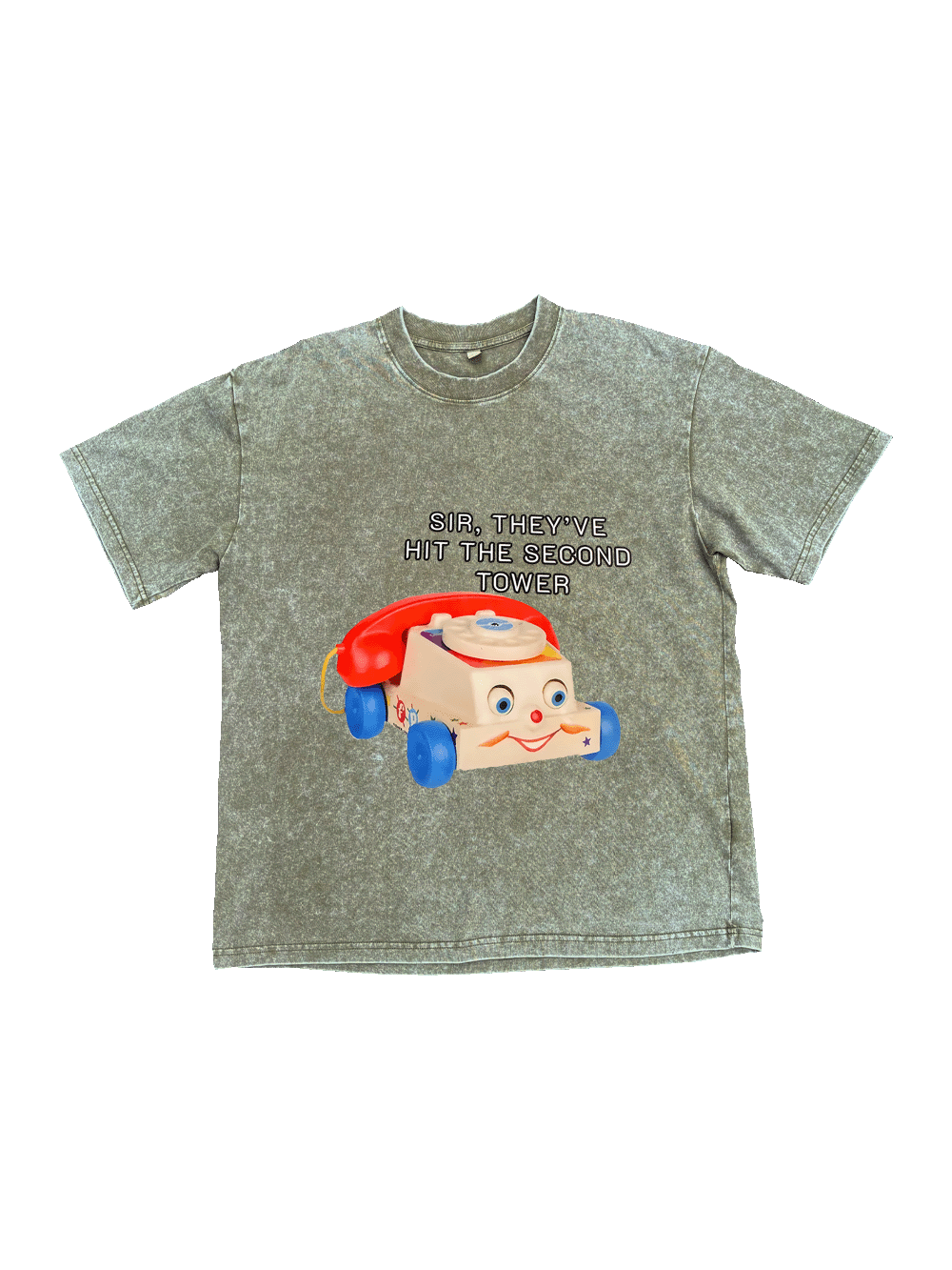 Sir, They've Hit The Second Tower Washed Tshirt