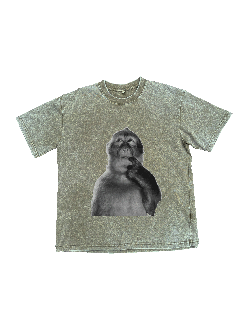 Funny Monkey Washed Tshirt