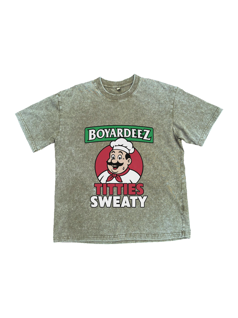 Boyardeez Titties Sweaty Washed Tshirt