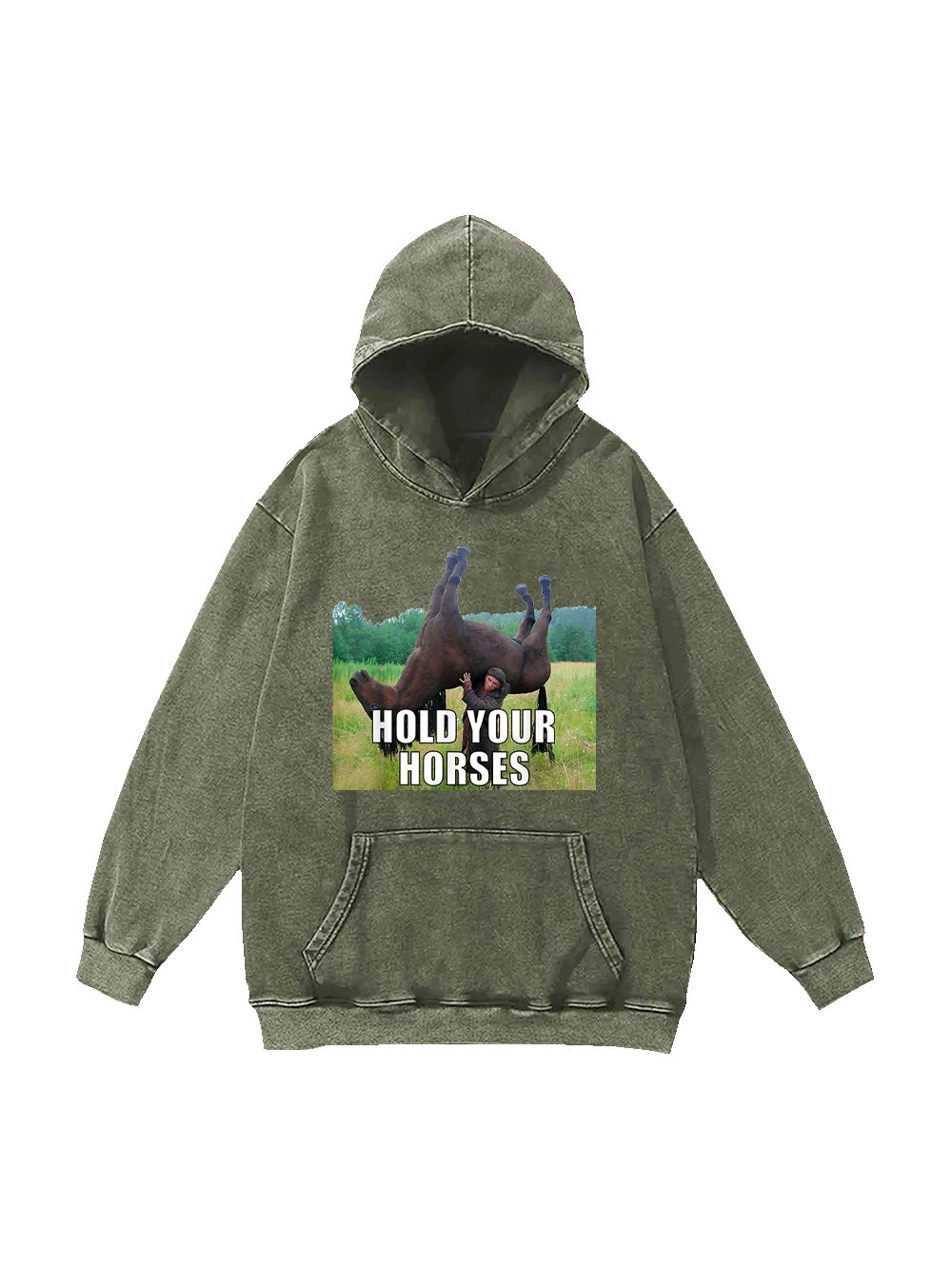 Hold Your Horses Washed Hoodie