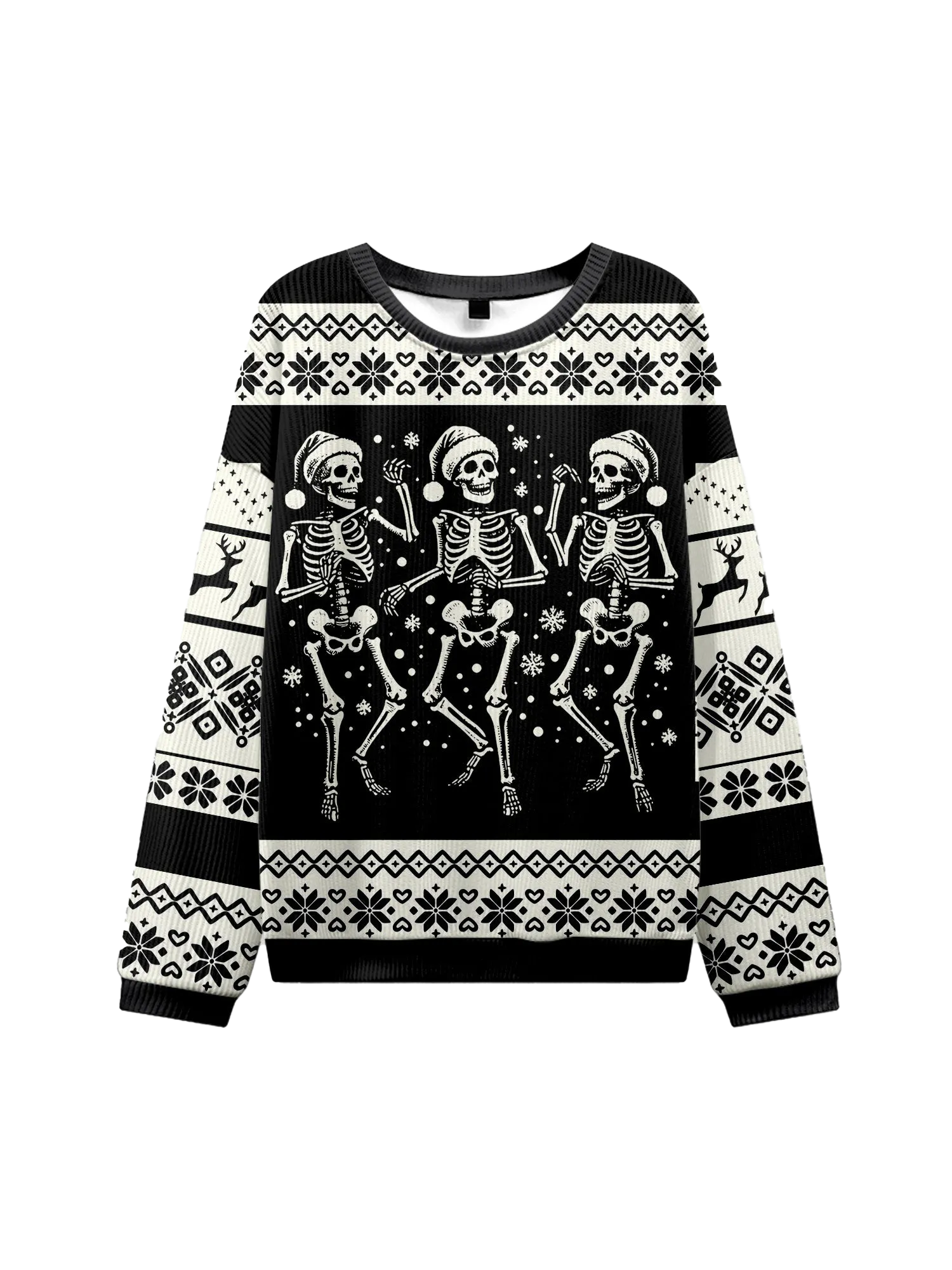 SKELETON UGLY CHRISTMAS SWEATSHIRT