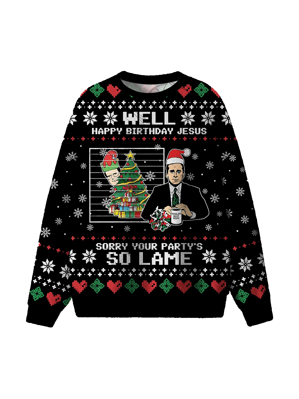 Well Happy Birthday Jesus Ugly Christmas Sweatshirt