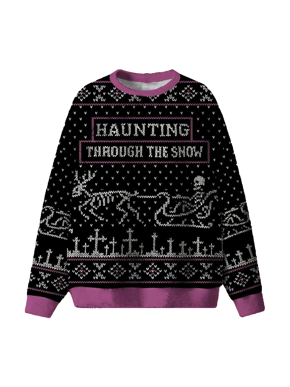 Haunting Through The Snow Ugly Christmas Sweatshirt