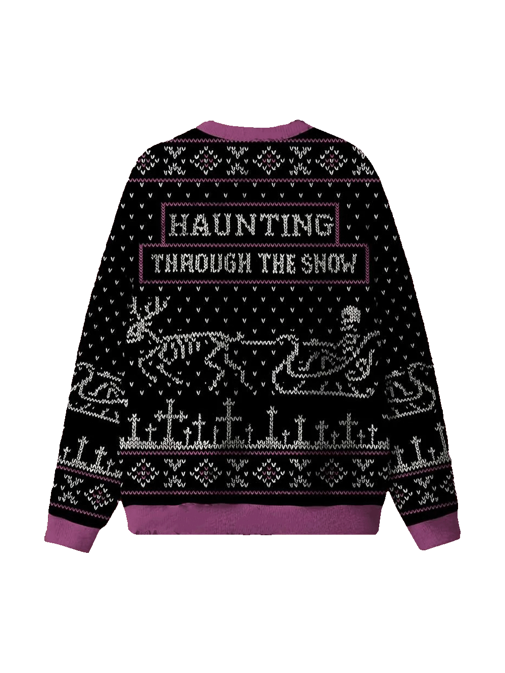 Haunting Through The Snow Ugly Christmas Sweatshirt