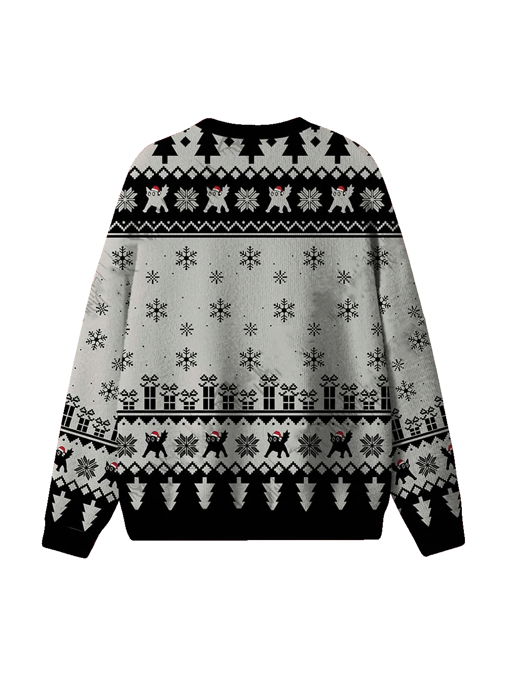 Black Cat Merry Christmas! Ugly Sweatshirts