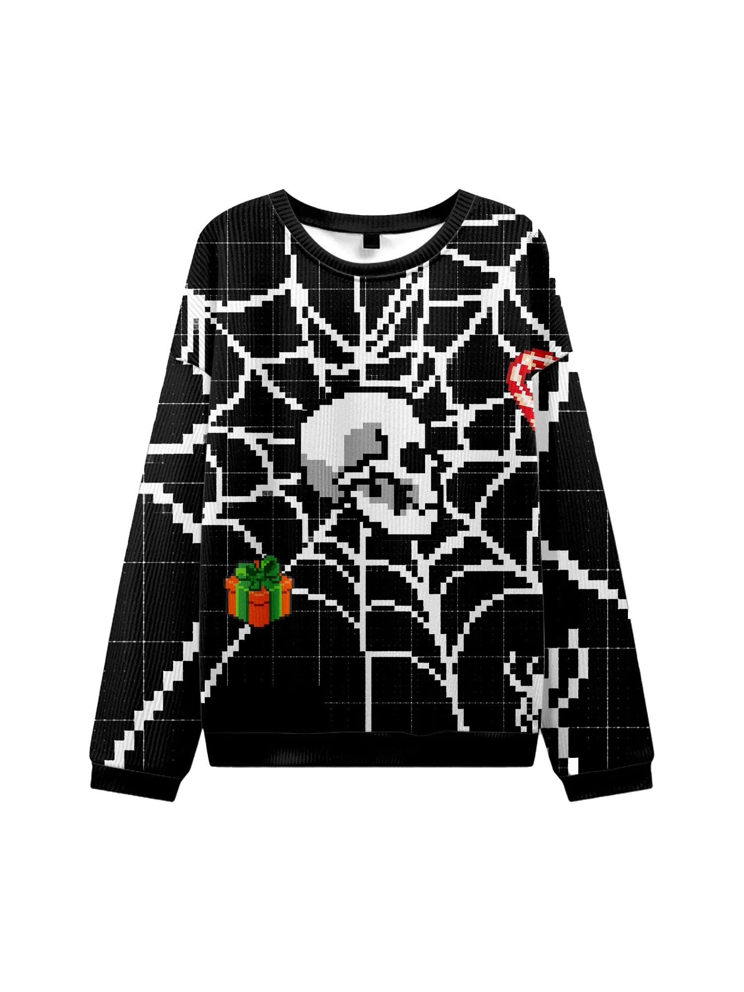 SPIDER WEB UGLY CHRISTMAS SWEATSHIRT
