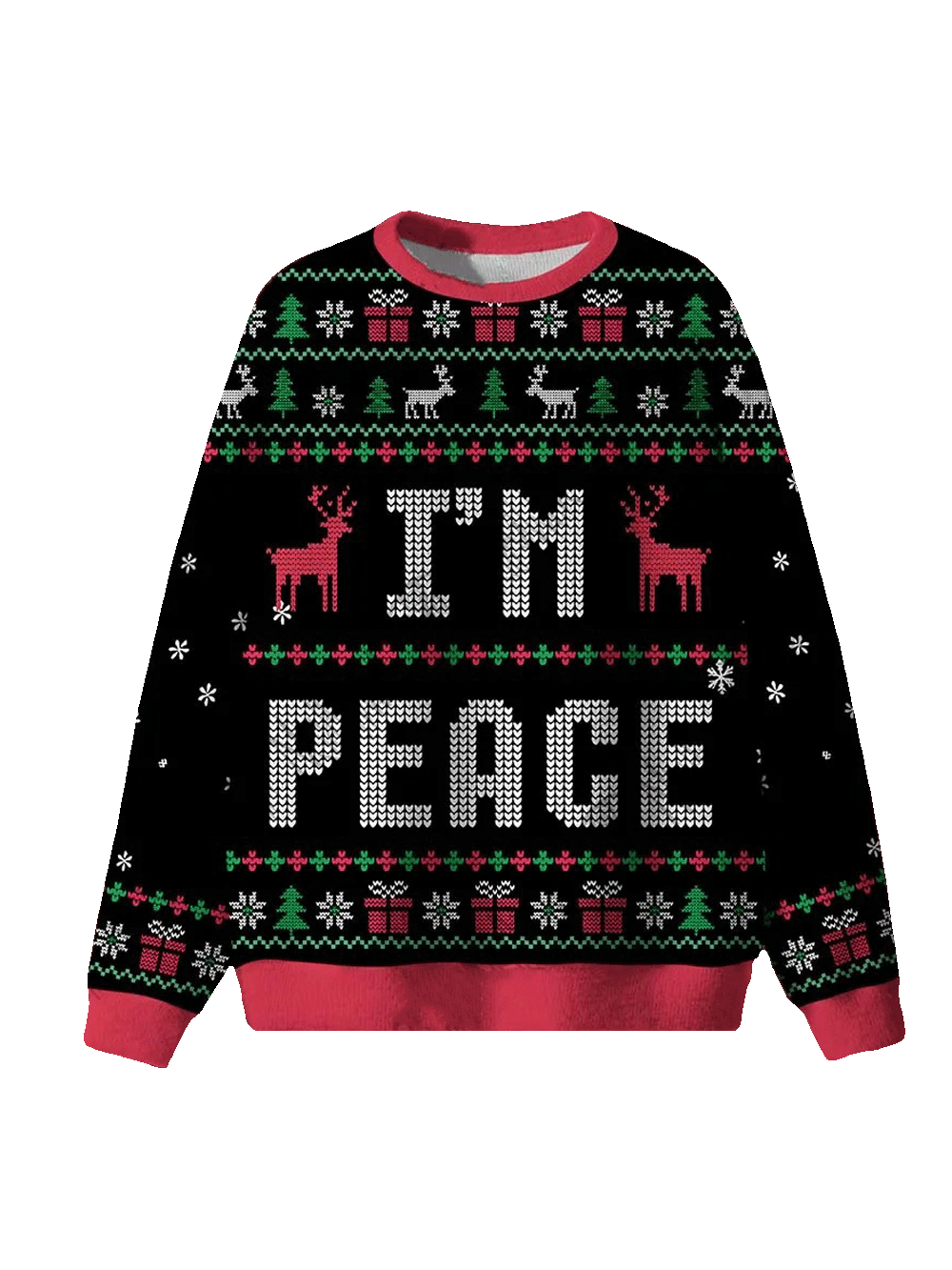 I Come In Peace Ugly Christmas Sweatshirt