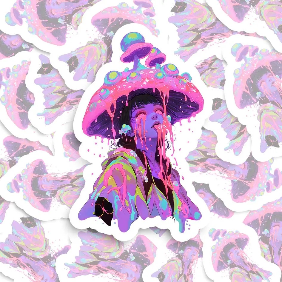 Mushroom Dreamscape Sticker