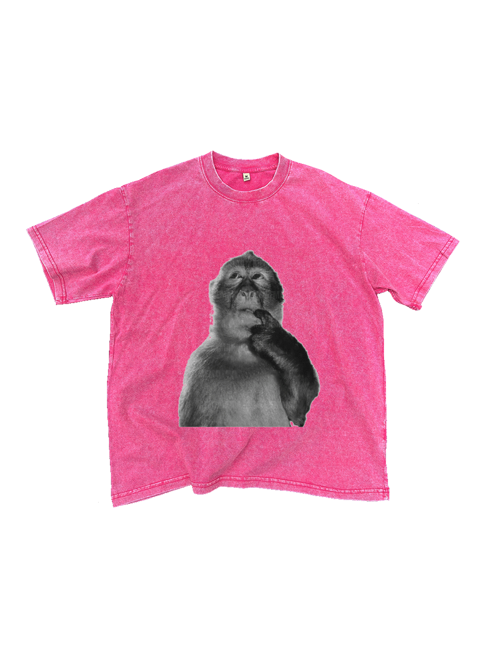 Funny Monkey Washed Tshirt