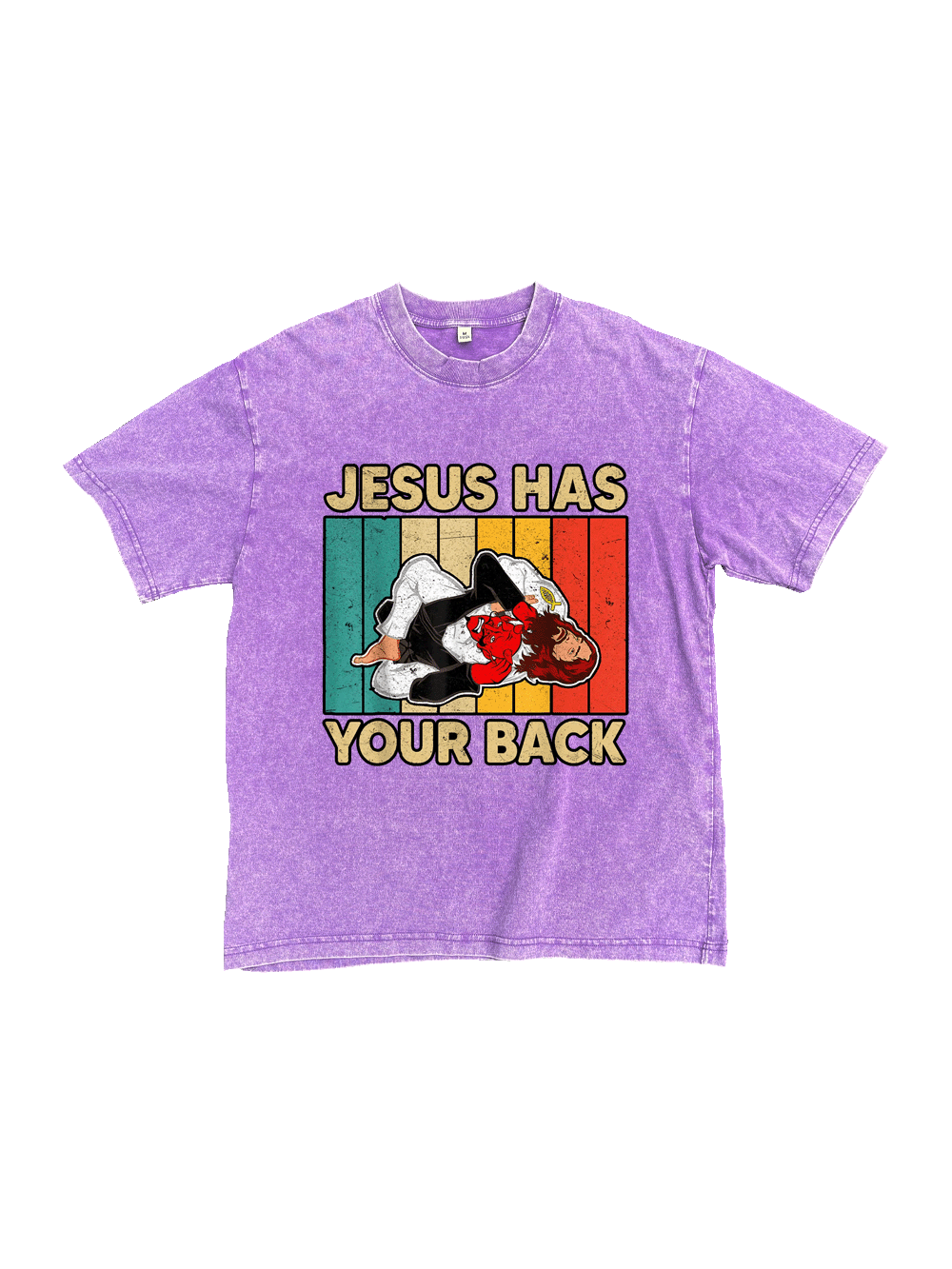 Jesus Has Your Back Washed Tshirt