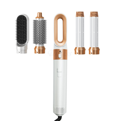 5 in 1 automatic curling iron multifunctional straight hair comb styling curling straight comb electric hair dryer hair dryer comb