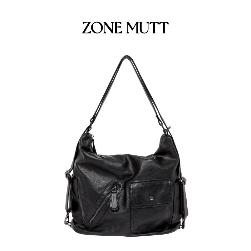 Free shipping retro motorcycle hottie backpack soft leather large capacity utilization adjustable shoulder messenger bag for women