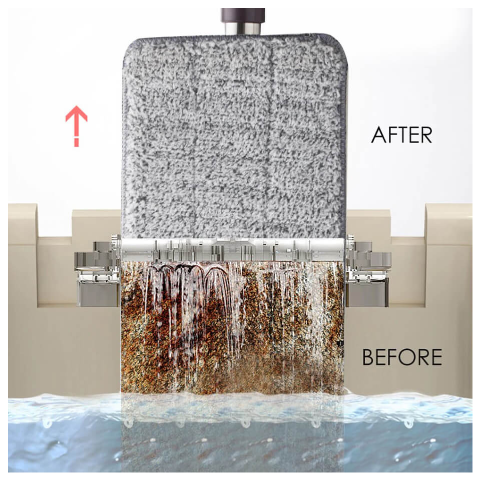  Mop with bucket and 2 refills included