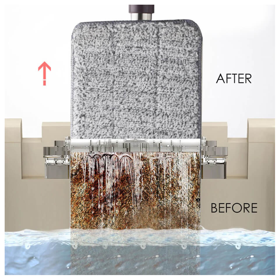  Mop with bucket and 2 refills included