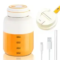 Protable Juicer 40.5oz,USB Rechargeable Juice Blender Cup,Multifunctional juicer machines with 34 Blades for Smoothies Liquid Diet,Summer Essentials