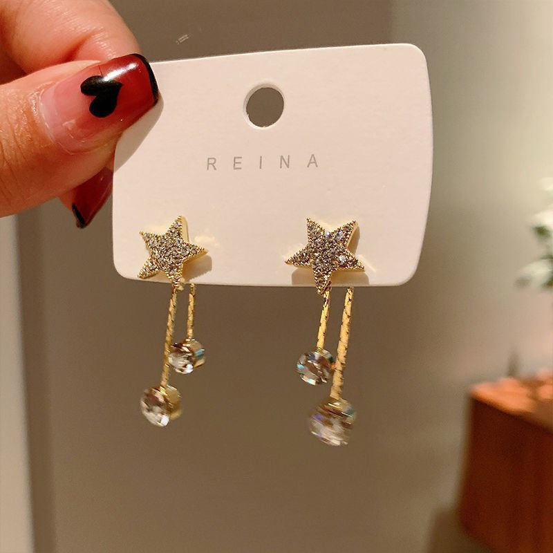 Tassel Pentagram Earrings