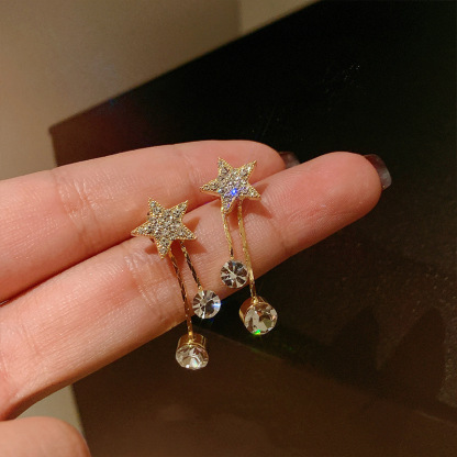 Tassel Pentagram Earrings