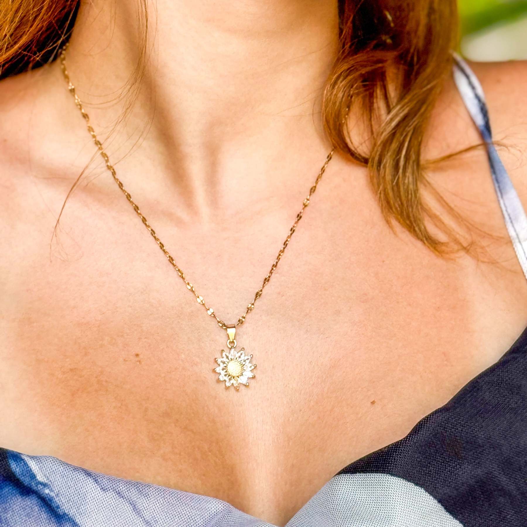 Premium Sunflower Necklace - Complete Gift Set