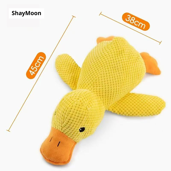Dog Toy Sounding Little Yellow Duck Puppy Plush Doll Companion Duck Bi