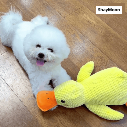Dog Toy Sounding Little Yellow Duck Puppy Plush Doll Companion Duck Big Dog Self-Entertainment Grinding Teeth Chewing Pet Toy